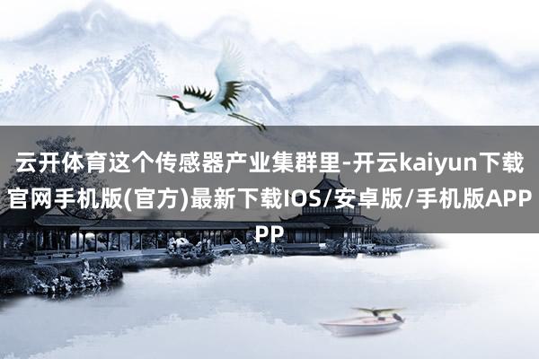 云开体育这个传感器产业集群里-开云kaiyun下载官网手机版(官方)最新下载IOS/安卓版/手机版APP